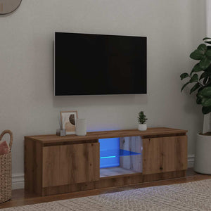 TV-Schrank Artisan-Eiche mit LED 120 cm