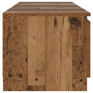 TV-Schrank mit LED Altholz-Optik 140 cm