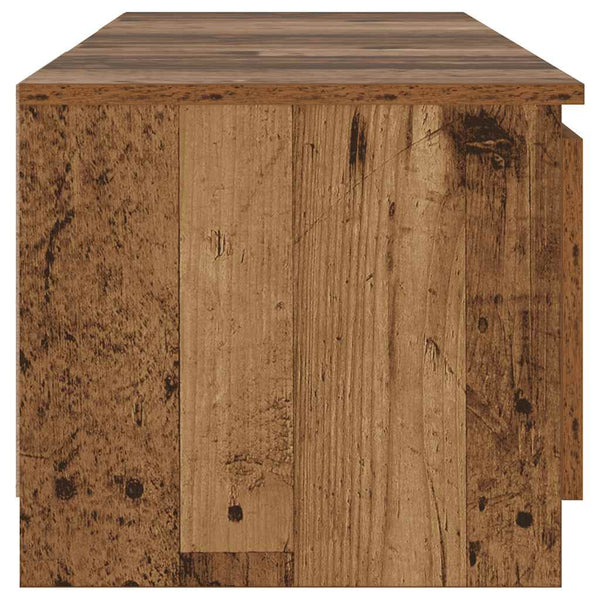 TV-Schrank mit LED Altholz-Optik 140 cm