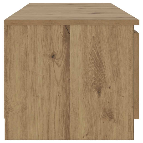 TV-Schrank Eiche mit LED 140 cm