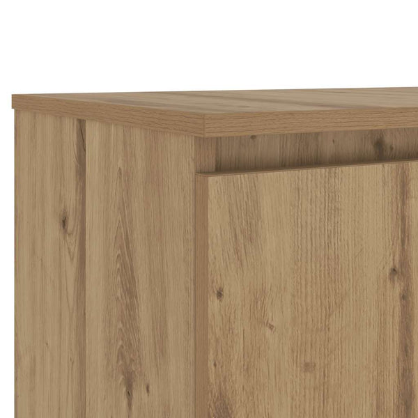 TV-Schrank Eiche mit LED 140 cm
