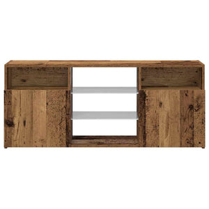 TV-Schrank Altholz-Optik mit LED 120 cm