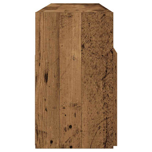 TV-Schrank Altholz-Optik mit LED 120 cm