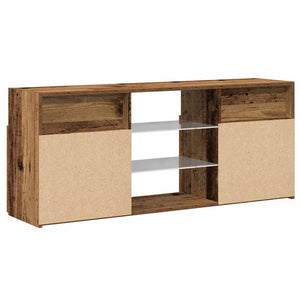 TV-Schrank Altholz-Optik mit LED 120 cm