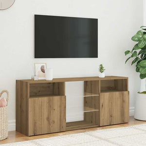 TV-Schrank Artisan-Eiche mit LED 120 cm