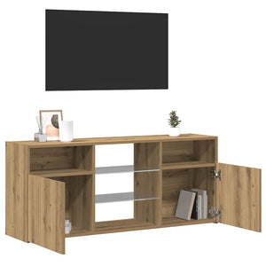 TV-Schrank Artisan-Eiche mit LED 120 cm
