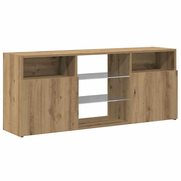 TV-Schrank Artisan-Eiche mit LED 120 cm