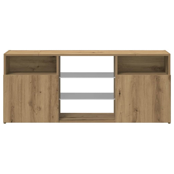TV-Schrank Artisan-Eiche mit LED 120 cm