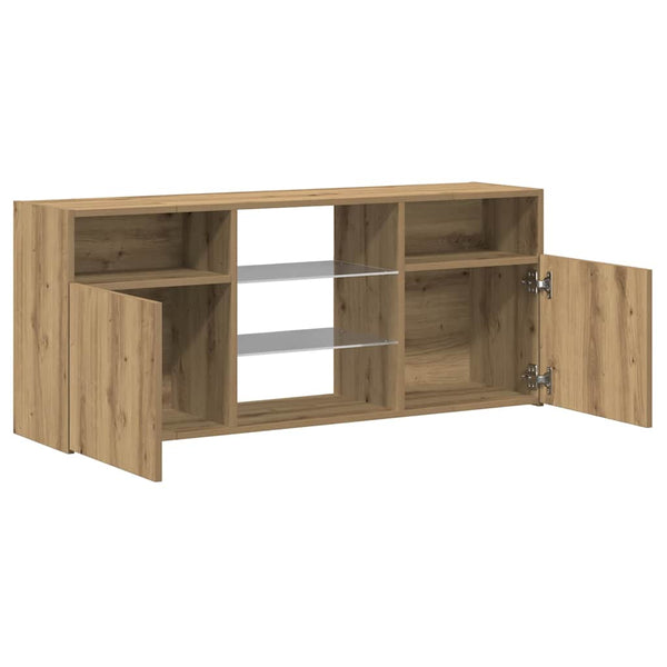 TV-Schrank Artisan-Eiche mit LED 120 cm