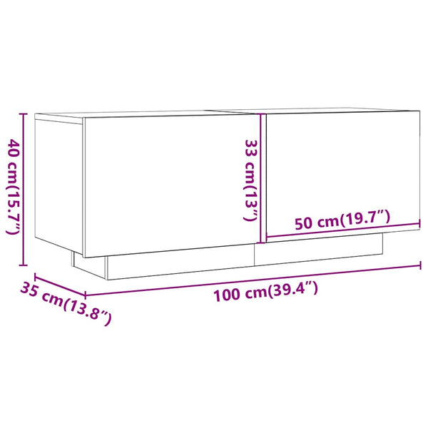TV-Schrank Altholz-Optik, 100 cm