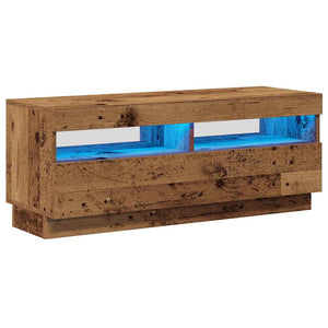 TV-Schrank mit LED Altholz-Optik, 100 cm