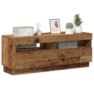TV-Schrank mit LED Altholz-Optik, 100 cm
