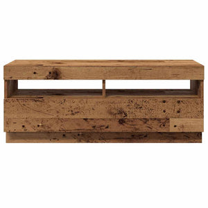 TV-Schrank mit LED Altholz-Optik, 100 cm