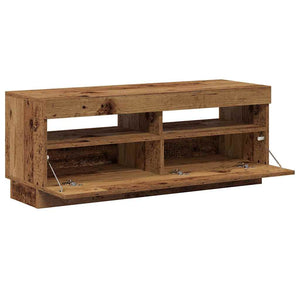 TV-Schrank mit LED Altholz-Optik, 100 cm