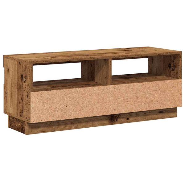 TV-Schrank mit LED Altholz-Optik, 100 cm