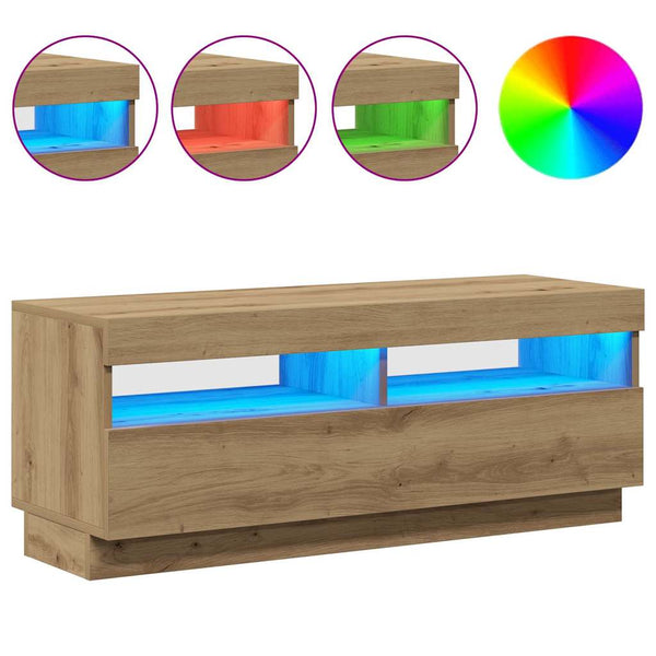 TV-Schrank Artisan-Eiche mit LED 100cm