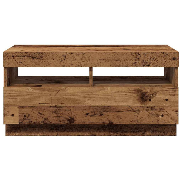 TV-Schrank mit LED Altholz-Optik 80 cm