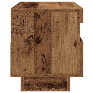 TV-Schrank mit LED Altholz-Optik 80 cm
