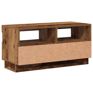TV-Schrank mit LED Altholz-Optik 80 cm