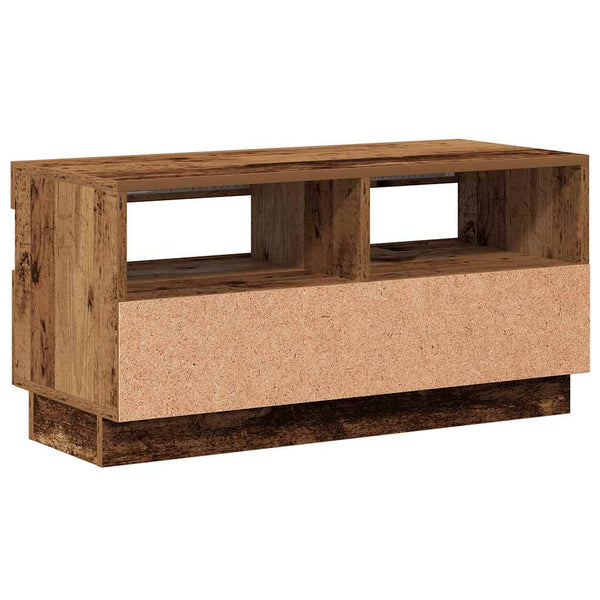 TV-Schrank mit LED Altholz-Optik 80 cm