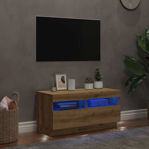 TV-Schrank Artisan-Eiche mit LED 80 cm
