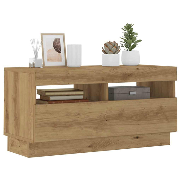 TV-Schrank Artisan-Eiche mit LED 80 cm