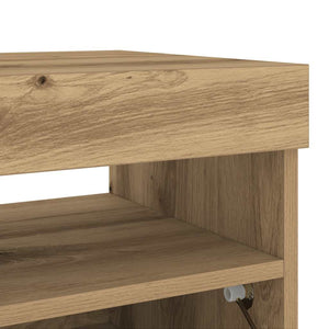 TV-Schrank Artisan-Eiche mit LED 80 cm