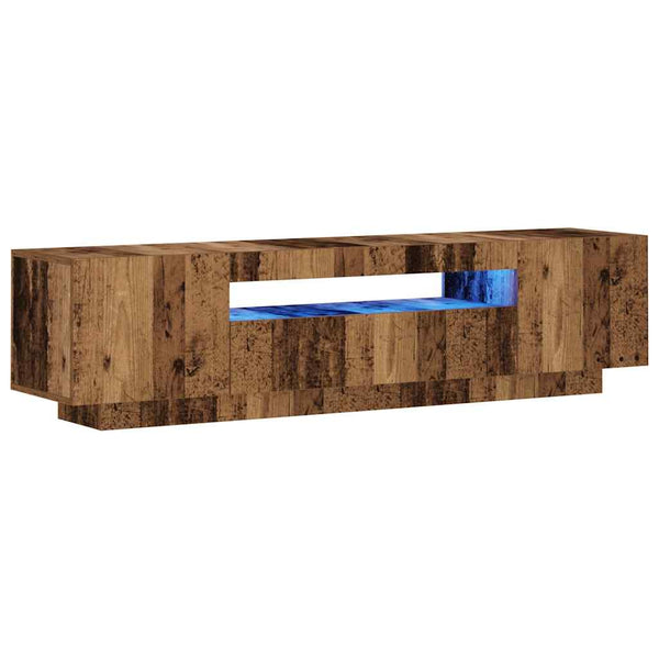 TV-Schrank mit LED Altholz-Optik, 160 cm