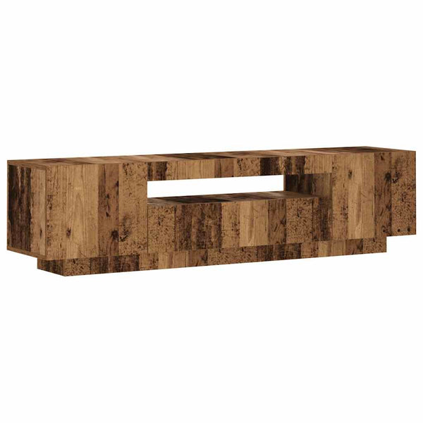 TV-Schrank mit LED Altholz-Optik, 160 cm