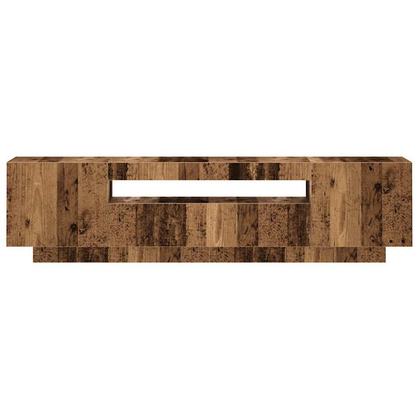 TV-Schrank mit LED Altholz-Optik, 160 cm