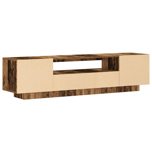TV-Schrank mit LED Altholz-Optik, 160 cm