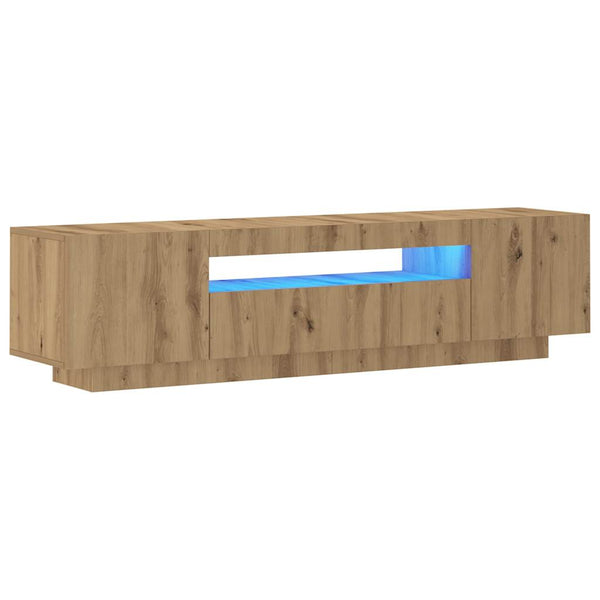 TV-Schrank Artisan-Eiche mit LED 160cm