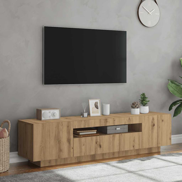 TV-Schrank Artisan-Eiche mit LED 160cm