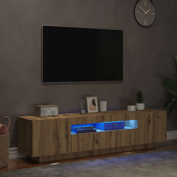 TV-Schrank Artisan-Eiche mit LED 160cm