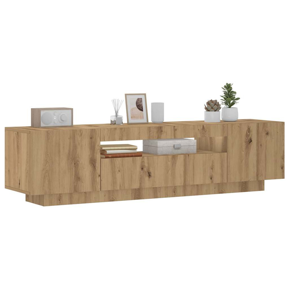 TV-Schrank Artisan-Eiche mit LED 160cm