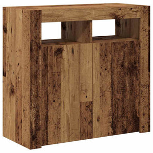 Sideboard mit LED Altholz-Optik 80 cm