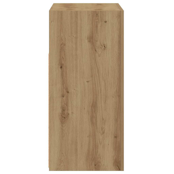 vidaXL Sideboard with LED Lights Artisan Oak 80x35x75 cm
