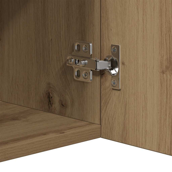 vidaXL Sideboard with LED Lights Artisan Oak 80x35x75 cm