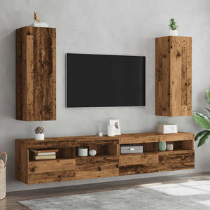 TV-Schränke 2er Set Altholz-Optik