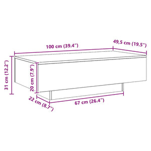 Couchtisch Artisan-Eiche 100 cm