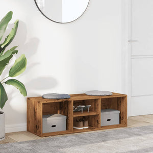 Schuhbank Altholz-Optik, 105 cm