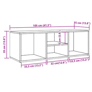 Schuhbank Altholz-Optik, 105 cm
