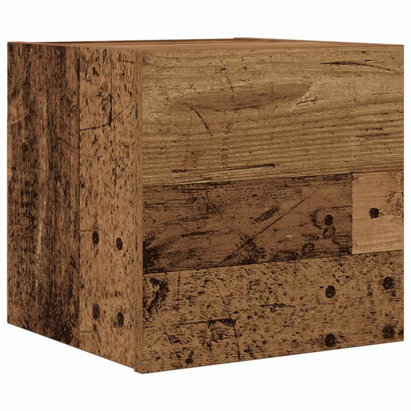 TV-Wandschrank Altholz-Optik 30x30 cm