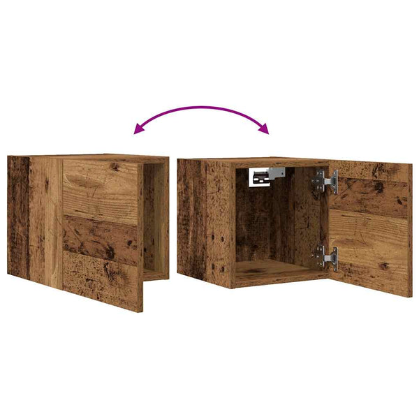 TV-Wandschränke 2er Set Altholz-Optik