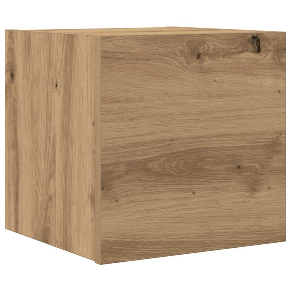 vidaXL Meuble TV mural chêne Artisan 30,5x30x30 cm