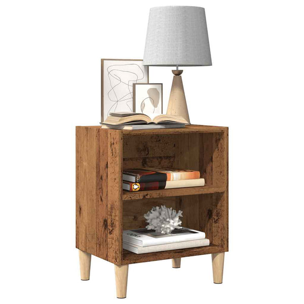 Nachttisch Altholz-Optik 40x30x50 cm