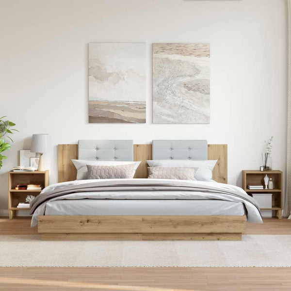 Nachttische 2er Set Artisan Eiche