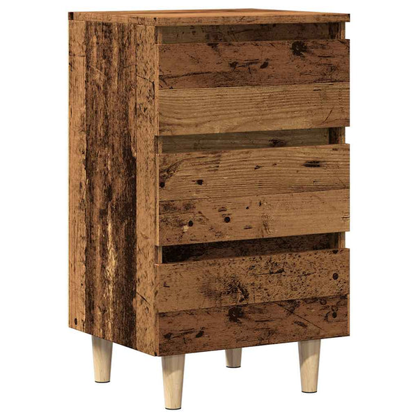 Nachttisch Altholz-Optik 40x35x69 cm