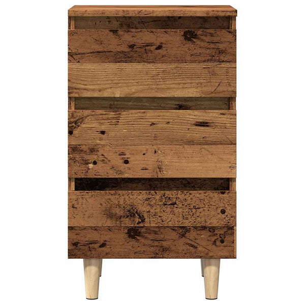 Nachttisch Altholz-Optik 40x35x69 cm