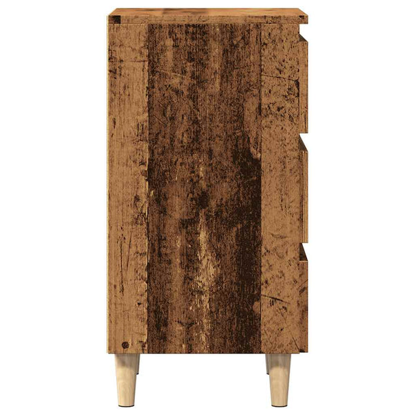 Nachttisch Altholz-Optik 40x35x69 cm